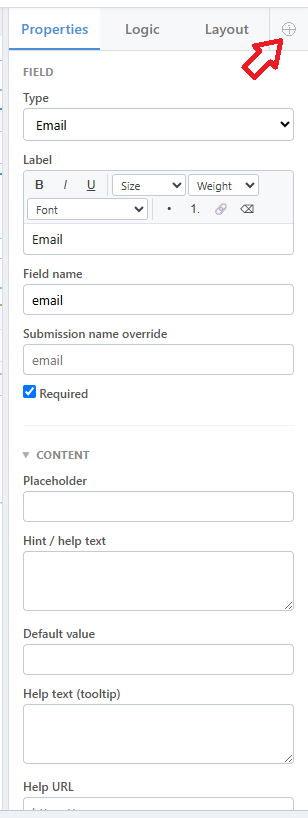 Help Text Toggle On and OFF