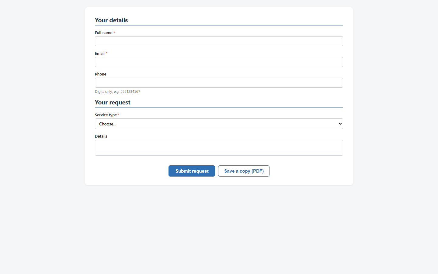 Exported Form